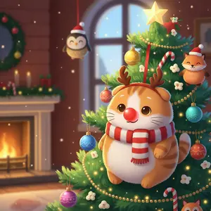 Christmas Cat ornament