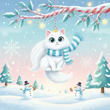 AI-Cat ornament christmas