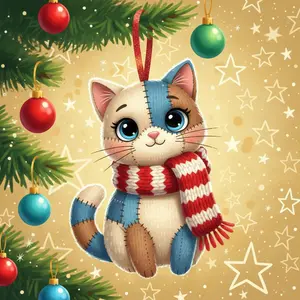 Christmas Cat ornament