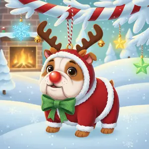 Christmas Dog ornament