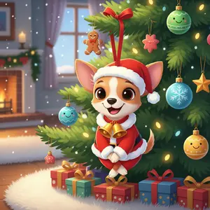 Christmas Dog ornament