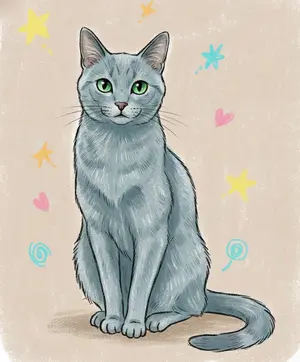 AI-Russian Blue 489 cat