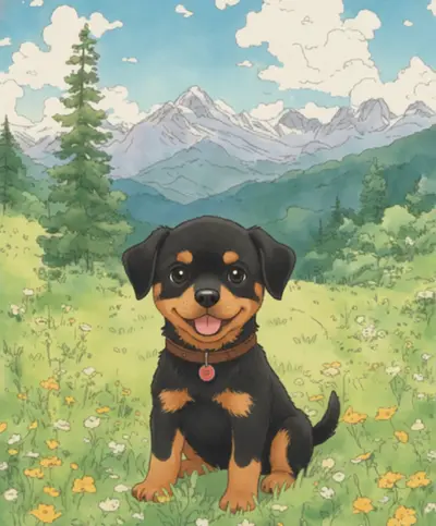 AI-Rottweiler 317 rottweiler dog