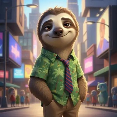 AI-Flash sloth zootopia