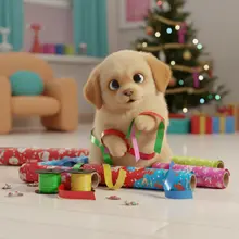 AI-Golden Retriever 224 dog christmas