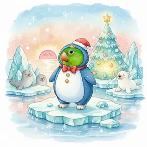 Christmas Parakeet 581 christmas