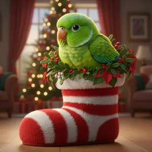 Christmas Lovebird 712 christmas