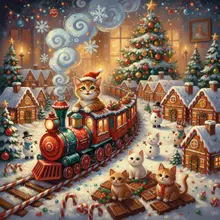 AI-Tabby 680 cat christmas