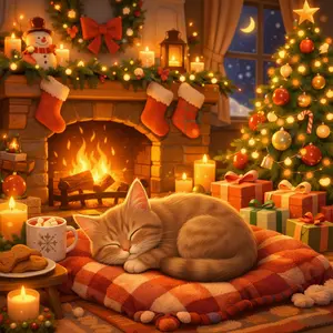 Christmas Tabby 838 christmas