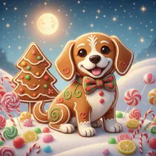 AI-Labrador Retriever 859 dog christmas