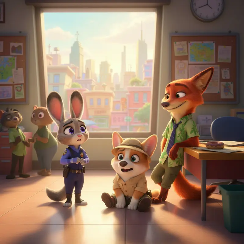 Baranaby join help Zootopia Judy catch sloth Flash...