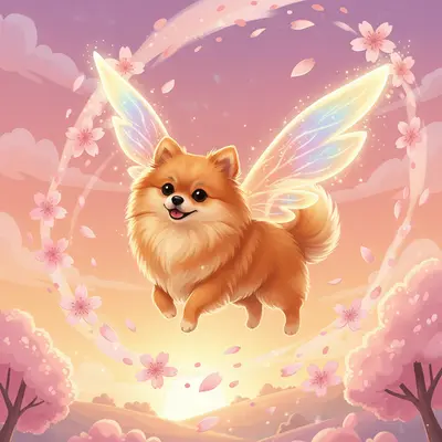 AI-pomeranian dog