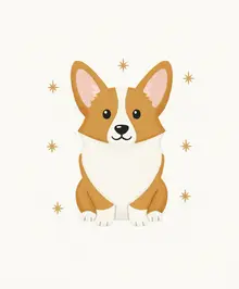 AI-Pp corgi dog