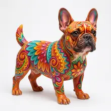 AI-Blizzard french bulldog dog